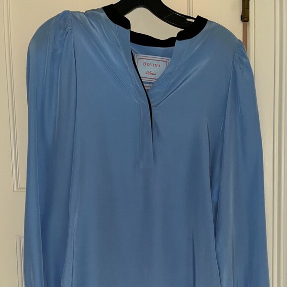 Dovima Blue silk tunic - Picture 1 of 6